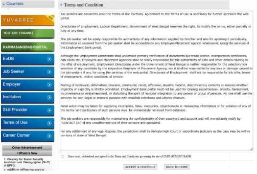 New Enrolment Job Seeker
