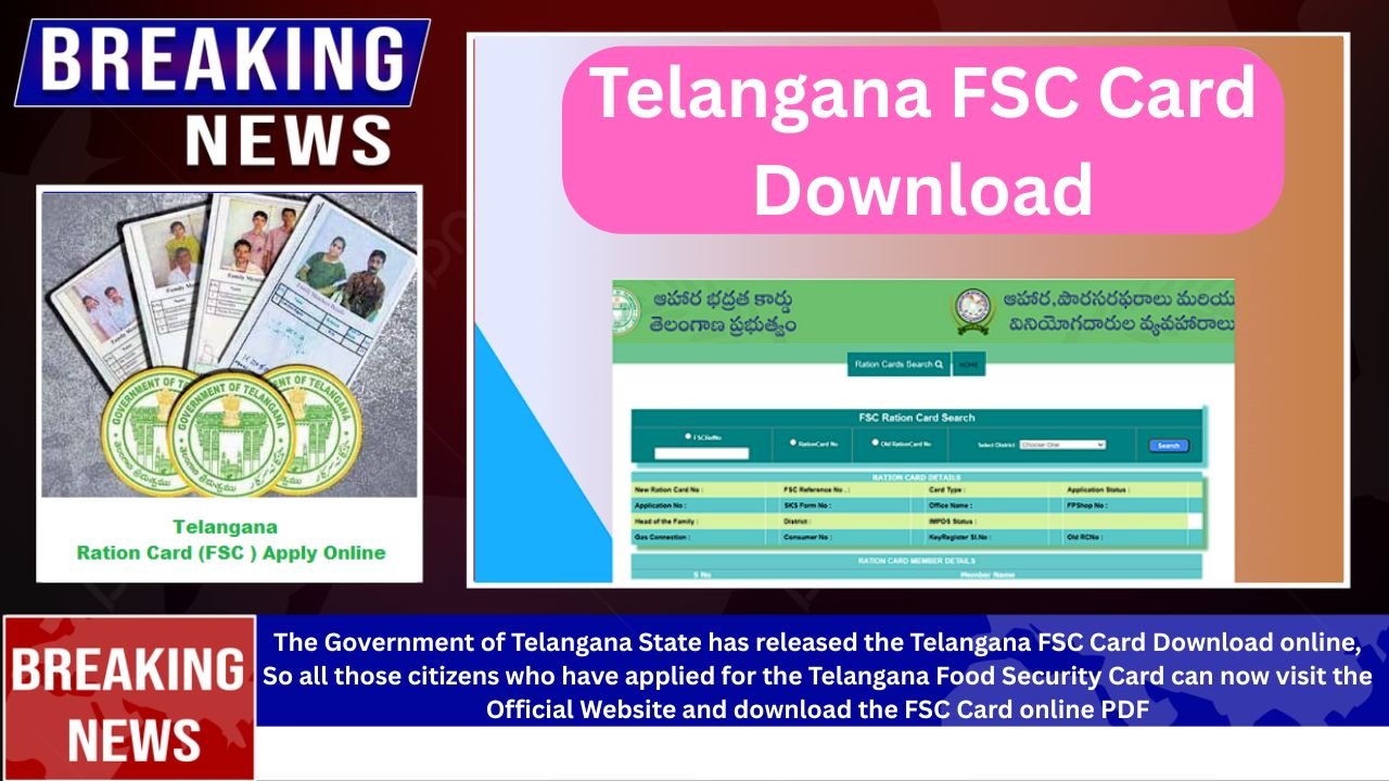 Telangana FSC Card Download